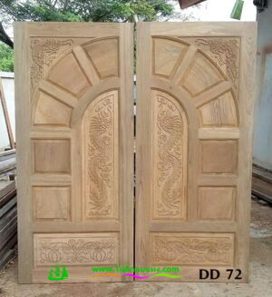 ประตูไม้สักบานคู่ DD72