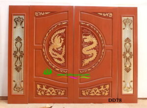 Alternative view of ประตูไม้สักบานคู่ DD78
