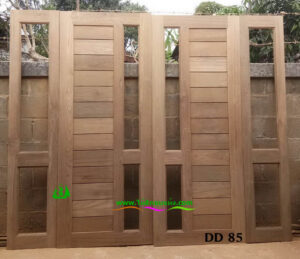 ประตูไม้สักบานคู่ DD85 - Image 5