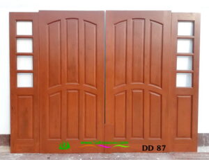 ประตูไม้สักบานคู่ DD87 - Image 2
