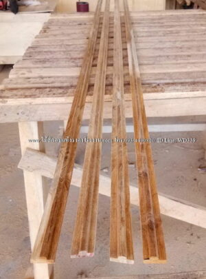 คิ้วปิดประตูไม้สัก V23 - Image 3