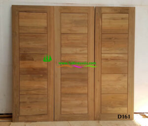 ประตูไม้สักบานเดี่ยว D161 - Image 4