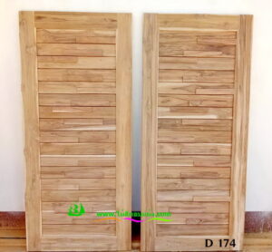 ประตูไม้สักบานเดี่ยว D174 - Image 6