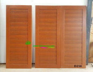 Alternative view of ประตูไม้สักบานเดี่ยว D214