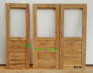 ประตูไม้สักบานเดี่ยว D216 - Image 4