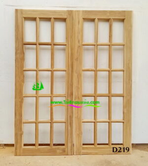 Alternative view of ประตูไม้สักบานเดี่ยว D219
