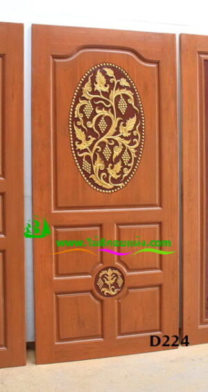 Alternative view of ประตูไม้สักบานเดี่ยว D224