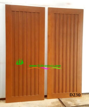 ประตูไม้สักบานเดี่ยว D230 - Image 3