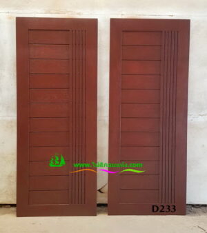 Alternative view of ประตูไม้สักบานเดี่ยว D233