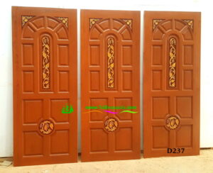 ประตูไม้สักบานเดี่ยว D237 - Image 3