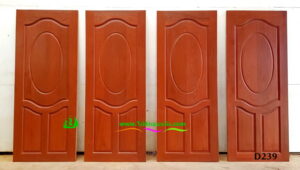 ประตูไม้สักบานเดี่ยว D239 - Image 3