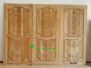ประตูไม้สักบานเดี่ยว D249 - Image 4