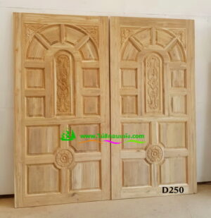 ประตูไม้สักบานเดี่ยว D250 - Image 5