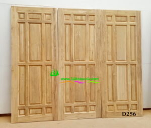 ประตูไม้สักบานเดี่ยว D256 - Image 3