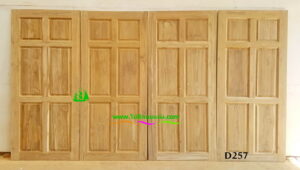 ประตูไม้สักบานเดี่ยว D257 - Image 2