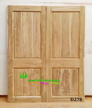 Alternative view of ประตูไม้สักบานเดี่ยว D278