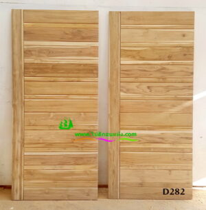 Alternative view of ประตูไม้สักบานเดี่ยว D282