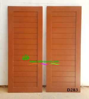 ประตูไม้สักบานเดี่ยว D283 - Image 4