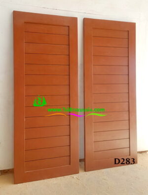 ประตูไม้สักบานเดี่ยว D283 - Image 5