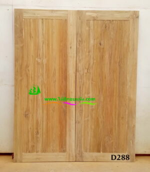 ประตูไม้สักบานเดี่ยว D288 - Image 3