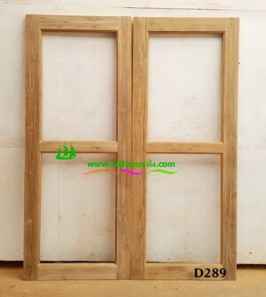 Alternative view of ประตูไม้สักบานเดี่ยว D289
