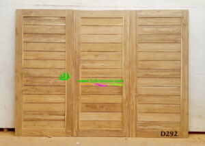 ประตูไม้สักบานเดี่ยว D292 - Image 3