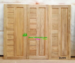 ประตูไม้สักบานเดี่ยว D299 - Image 5