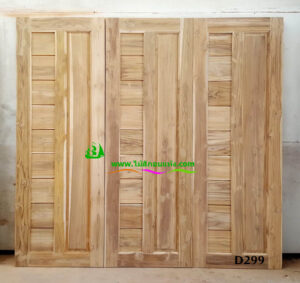 ประตูไม้สักบานเดี่ยว D299 - Image 6