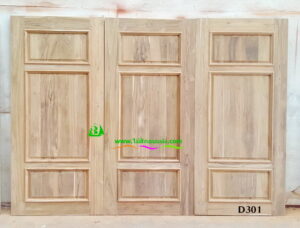 Alternative view of ประตูไม้สักบานเดี่ยว D301