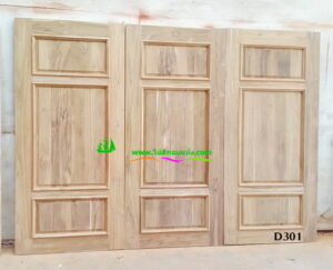 ประตูไม้สักบานเดี่ยว D301 - Image 3