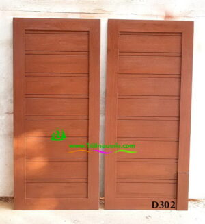 Alternative view of ประตูไม้สักบานเดี่ยว D302