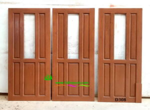 Alternative view of ประตูไม้สักบานเดี่ยว D308