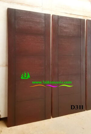 Alternative view of ประตูไม้สักบานเดี่ยว D311