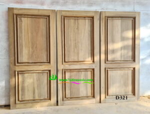 ประตูไม้สักบานเดี่ยว D321 - Image 4