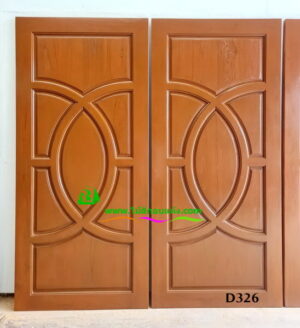 ประตูไม้สักบานเดี่ยว D326 - Image 2