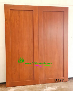 ประตูไม้สักบานเดี่ยว D327 - Image 3