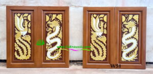 หน้าต่างไม้สัก W51 - Image 4
