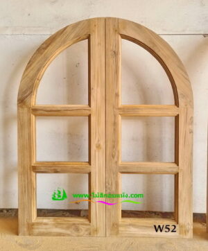 หน้าต่างไม้สัก W52 - Image 2