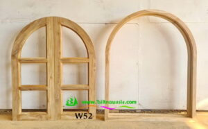 หน้าต่างไม้สัก W52 - Image 4